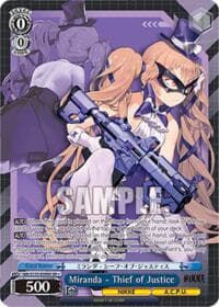 Miranda - Thief of Justice (SR) - GODDESS OF VICTORY: NIKKE Vol.2 - Weiss Schwarz card