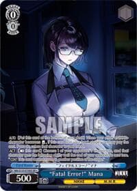 "Fatal Error!" Mana (SR) - GODDESS OF VICTORY: NIKKE Vol.2 - Weiss Schwarz card
