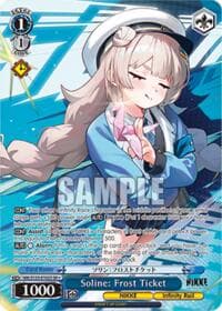 Soline: Frost Ticket (SR) - GODDESS OF VICTORY: NIKKE Vol.2 - Weiss Schwarz card
