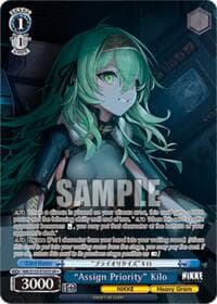 "Assign Priority" Kilo (SR) - GODDESS OF VICTORY: NIKKE Vol.2 - Weiss Schwarz card
