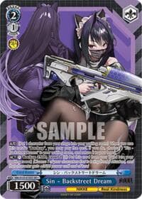 Sin - Backstreet Dream (SR) - GODDESS OF VICTORY: NIKKE Vol.2 - Weiss Schwarz card