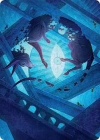 Flickering Hound Art Card (45/54) - Art Series: Reality Fracture - Magic: The Gathering card