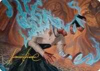 Unsummon Art Card (Gold-Stamped Signature) - Art Series: Reality Fracture - Magic: The Gathering card