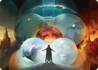 Jace's Machinations Art Card - Art Series: Reality Fracture - Magic: The Gathering card