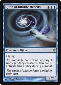 Djinn of Infinite Deceits - Commander 2013 - Magic: The Gathering card