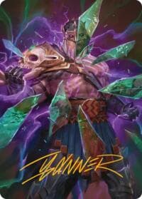Rise of the Deathbringer Art Card (Gold-Stamped Signature) - Art Series: Reality Fracture - Magic: The Gathering card