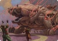 Craterclaw Colossus Art Card - Art Series: Reality Fracture - Magic: The Gathering card