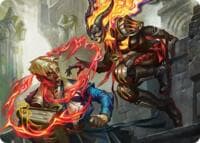 Hallway Heckler Art Card (Gold-Stamped Signature) - Art Series: Reality Fracture - Magic: The Gathering card