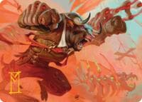 Tether Technician Art Card (Gold-Stamped Signature) - Art Series: Reality Fracture - Magic: The Gathering card