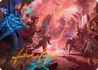 Violent Echoes Art Card (Gold-Stamped Signature) - Art Series: Reality Fracture - Magic: The Gathering card