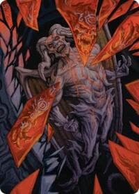 Curse-Marred Demon Art Card - Art Series: Reality Fracture - Magic: The Gathering card