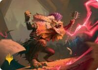 Master of Barbs Art Card (Gold-Stamped) - Art Series: Reality Fracture - Magic: The Gathering card