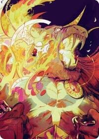 Ajani's Anguish Art Card - Art Series: Reality Fracture - Magic: The Gathering card