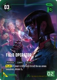 Field Operator - Edgerunner Open Season 1 - Cyberpunk TCG card