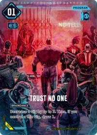 Trust No One - Edgerunner Open Season 1 - Cyberpunk TCG card