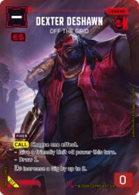 Dexter DeShawn - Off the Grid - Edgerunner Open Season 1 - Cyberpunk TCG card