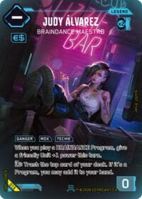 Judy Alvarez - Braindance Maestro - Edgerunner Open Season 1 - Cyberpunk TCG card