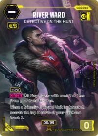 River Ward - Detective on the Hunt - Edgerunner Open Season 1 - Cyberpunk TCG card