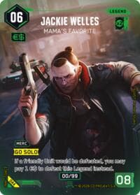 Jackie Welles - Mama's Favorite - Edgerunner Open Season 1 - Cyberpunk TCG card