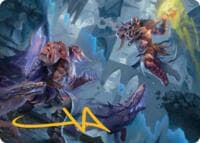 Garruk, Veiled Butcher // Garruk, Curse Breaker Art Card (Gold-Stamped Signature) - Art Series: Reality Fracture - Magic: The Gathering card