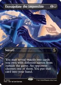 Extrapolate the Impossible (Borderless) - Reality Fracture - Magic: The Gathering card