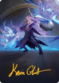 Null Summoner Art Card (Gold-Stamped Signature) - Art Series: Reality Fracture - Magic: The Gathering card