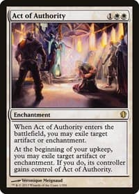 Act of Authority - Commander 2013 - Magic: The Gathering card