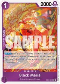 Black Maria - Extra Booster: One Piece Heroines Edition Vol. 2 - One Piece Card Game card