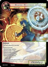 Demonic Descending Flame - The Quest of the Seven Keys - Force of Will card