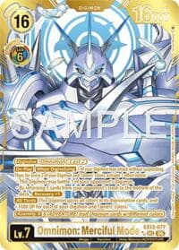 Omnimon: Merciful Mode (Rare Pull) - Chivalrous XIII - Digimon Card Game card