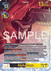Alphamon (SP) - Chivalrous XIII - Digimon Card Game card