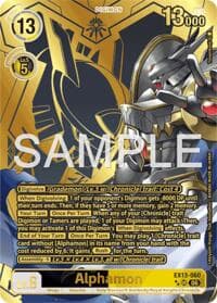 Alphamon (Rare Pull) - Chivalrous XIII - Digimon Card Game card