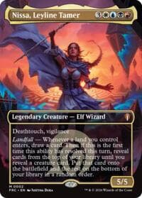 Nissa, Leyline Tamer (Borderless) - Commander: Reality Fracture - Magic: The Gathering card