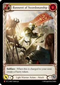 Banneret of Swordsmanship (Extended Art) - Usurp the Shadow Throne - Flesh and Blood TCG card