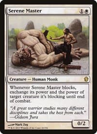 Serene Master - Commander 2013 - Magic: The Gathering card