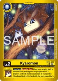 Kyaromon (Limited Foil) - Chivalrous XIII - Digimon Card Game card