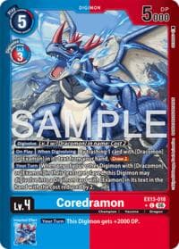 Coredramon - EX13-018 (Limited Foil) - Chivalrous XIII - Digimon Card Game card