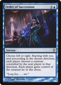 Order of Succession - Commander 2013 - Magic: The Gathering card