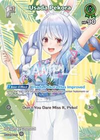 Usada Pekora (SR) (hBP01-041) - Extra Booster: Summer hologram - Hololive card
