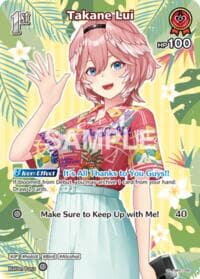 Takane Lui (SR) (hBP01-060) - Extra Booster: Summer hologram - Hololive card