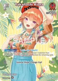 Takanashi Kiara (SR) (hBP01-065) - Extra Booster: Summer hologram - Hololive card