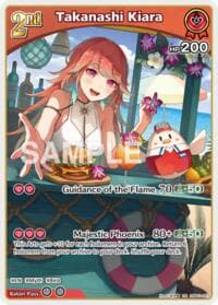 Takanashi Kiara (RR) - Extra Booster: Summer hologram - Hololive card