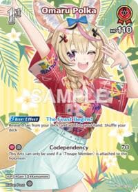 Omaru Polka (SR) - Extra Booster: Summer hologram - Hololive card