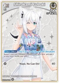 Shirakami Fubuki (U) - Extra Booster: Summer hologram - Hololive card