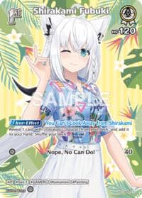 Shirakami Fubuki (SR) - Extra Booster: Summer hologram - Hololive card