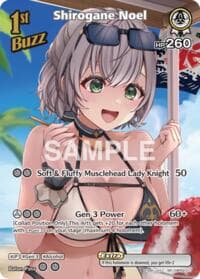 Shirogane Noel (SR) (hBP02-017) - Extra Booster: Summer hologram - Hololive card