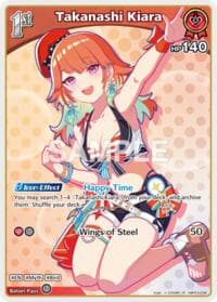 Takanashi Kiara (R) - Extra Booster: Summer hologram - Hololive card