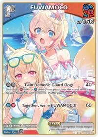 FUWAMOCO (R) - Extra Booster: Summer hologram - Hololive card