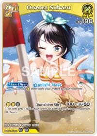 Oozora Subaru (RR) - Extra Booster: Summer hologram - Hololive card
