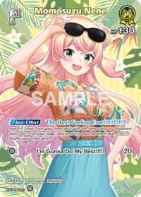 Momosuzu Nene (SR) - Extra Booster: Summer hologram - Hololive card
